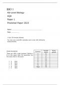 AQA AS-Level Biology  Paper 1  FINAL QUESTION PAPER AND MARK SCHEME Predicted Paper 2023