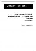 Test Bank for Educational Research&comma; 8th Edition by James H&period; McMillan