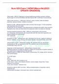 NUR 629 &vert;Nurs 629 Exam 3 Maryville University 2023  Questions and 100&percnt; Correct Verified Answers UPDATE GRADED A&vert;