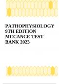 PATHOPHYSIOLOGY 9TH EDITION MCCANCE TEST BANK 2023