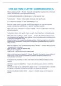 CYSE 101 FINAL STUDY SET QUESTIONS RATED A GUIDE &period;