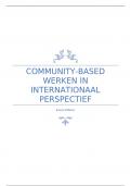 Samenvatting Community based werken in internationaal perspectief