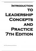 Test Bank For Introduction to Leadership Concepts and Practice 7th Edition By Peter G. Northouse