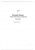 Forensic Science From the Crime Scene to the Crime Lab, 3e Richard Saferstein (Test Bank)