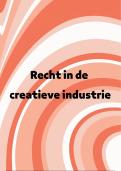 Recht in de creatieve industrie samenvatting