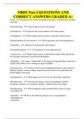 NBDE Part I QUESTIONS AND CORRECT ANSWERS GRADED A&plus;
