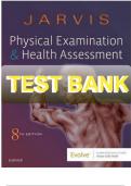 Test Bank for Physical Examination and Health Assessment, 8th Edition, Carolyn Jarvis
