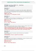 BIOD 121&colon; Nutrition Module 1 Problem Set&comma; Portage Learning &vert; Latest Update & Graded A&plus;