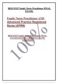 HESI EXIT Family Nurse Practitioner FINAL EXAMS&period;