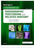 Complete Test Bank Bontrager’s Textbook of Radiographic Positioning and Related Anatomy 9th Edition Lampignano Questions & Answers with rationales