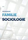 Samenvatting -  Familiesociologie