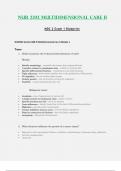 Exam 1 Blueprint - NUR2392 / NUR 2392 (Latest 2023 / 2024) : Multidimensional Care II / MDC 2 - Rasmussen
