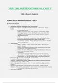 Exam 3 Blueprint - NUR2392 / NUR 2392 (Latest 2023 / 2024) : Multidimensional Care II / MDC 2 - Rasmussen