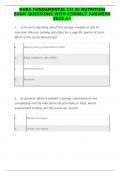 NURS FUNDAMENTAL CH 45 NUTRITION EXAM QUESTIONS WITH CORRECT ANSWERS 2023 A&plus;