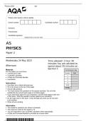 AQA AS PHYSICS Paper 2 MAY 2023 official question paper