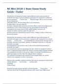 NC Blet 2018-1 State Exam Study Guide &ndash;Tudor