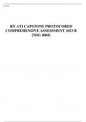 RN ATI CAPSTONE PROTOCORED COMPREHENSIVE ASSESSMENT 2023 B {NSG 4060} 