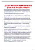 VATI RN Maternal Newborn LATEST GUIDE WITH VERIFIED ANSWERS