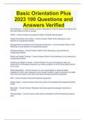OSHA Basic Orientation Plus Test | 50 Questions with 100% Correct Answers | Verified | Updated 2023