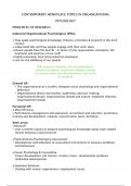 Organisational Psychology: Contemporary Workplace Topics in Organisational Psychology (BUS3003F)
