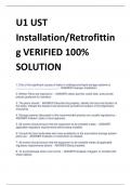 U1 UST  Installation/Retrofitting VERIFIED 100%  SOLUTION