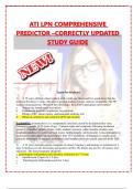 NURSING>ATI LPN COMPREHENSIVE PREDICTOR &ndash;CORRECTLY UPDATED STUDY GUIDE 2023-2024