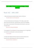   NSG 6001 Week 1-5 Knowledge Check Quizzes