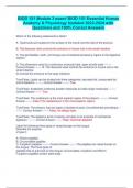 BIOD 151 Module 3 exam&sol; BIOD 151 Essential Human  Anatomy & Physiology Updated 2023-2024 with  Questions and 100&percnt; Correct Answers