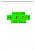 NURS 500  ALL IN ONE  TEST BANK