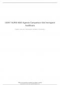 USW1 NURS 6050 Agenda Comparison Grid Immigrant healthcare
