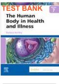 The Human Body in Health and Illness 7th Edition by Barbara Herlihy Test Bank, All Chapters | Complete Guide A+