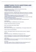 AIRMETHODS PCG'S QUESTIONS AND ANSWERS &lpar;GRADED A&rpar;