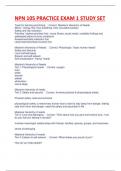 NPN 105 PRACTICE EXAM 1 STUDY SET COMPLETE RATED A GUIDE SOLUTION&period;