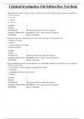 Complete Test Bank  Criminal Investigation 11th Edition Hess Questions & Answers with rationales &lpar;Chapter 1-21&rpar;