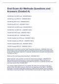Oral Exam Air Methods Questions and Answers &lpar;Graded A&rpar;