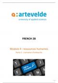 Module 4: Entretien - French 2B