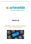 Module 4 Théorie - French 2B