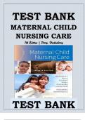Bundle Package (Maternal Child Nursing Care Test Banks)