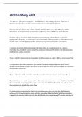 Ambulatory 400  exam 2023 with all correct aswers