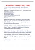 NEHA&sol;REHS EXAM 2023 STUDY GUIDE 100&percnt; VERIFIED AND A&plus; GRADED&period;