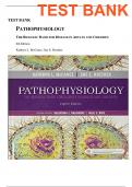 Test bank Pathophysiology The Biologic Basis for Disease in Adults and Children 8th Edition Test Bank - Chapter 1-50 | Complete