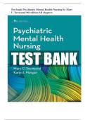 Test bank Psychiatric Mental Health Nursing by Mary C. Townsend 9th edition