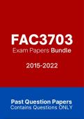 Exam Papers Bundle 2015-2022 FAC3703 