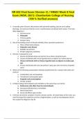 NR 602 Final Exam (Version-2) / NR602 Week 8 Final Exam (NEW, 2021): Chamberlain College of Nursing (100 % Verified answers)