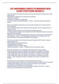 CITI- RESPONSIBLE CONDUCT OF RESEARCH &lpar;RCR&rpar; LATEST STUDY GUIDE GRADED A&plus;