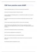 FNP from practice exam AANP with correct solutions