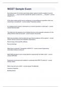 NICET Sample Exam&vert;2023 LATEST UPDATE&vert;GUARANTEED SUCCESS