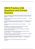 CBCS Practice 2&period;0A Questions and Correct Answers 