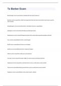 Tx Barber Exam 2023 with 100&percnt; correct answers