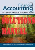SOLUTIONS MANUAL for Financial Accounting 17th Edition by Carl S. Warren, Jefferson P. Jones & William Tayler (Complete Download).